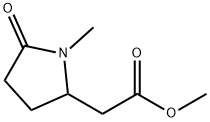 methyl 1-methyl-5-oxopyrrolidine-2-acetate  结构式