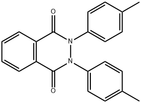 2,3-Dihydro-2,3-bis(4-methylphenyl)-1,4-phthalazinedione 结构式