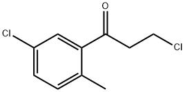 3-Chloro-1-(5-chloro-2-methylphenyl)-1-propanone 结构式