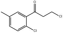 3-Chloro-1-(2-chloro-5-methylphenyl)-1-propanone 结构式