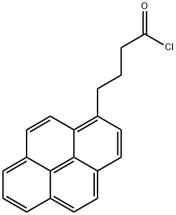 1-芘基丁酰氯 结构式