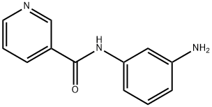 N-(3-氨基苯基)烟酰胺 结构式
