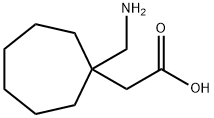 1-(aminomethyl)cycloheptaneacetic acid 结构式