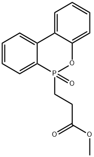 9,10-二氢-9-氧杂-10-磷杂菲-10-丙酸甲酯 10-氧化物 结构式