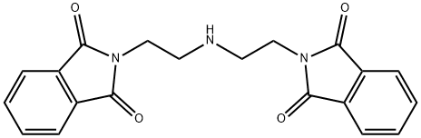 2-[2-[2-(1,3-二氧代-2-	异吲哚啉)乙基氨基]乙基]异吲哚啉-1,3-二酮 结构式