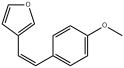 Furan, 3-[(1Z)-2-(4-methoxyphenyl)ethenyl]- (9CI) 结构式