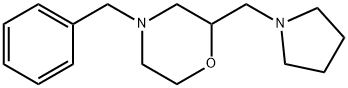 4-苄基-2-(吡咯烷-1-基甲基)吗啉 结构式
