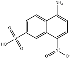 5-amino-8-nitronaphthalene-2-sulfonic acid 结构式