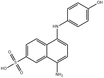 8-amino-5-(4-hydroxyphenylamino)naphthalene-2-sulfonicacid 结构式