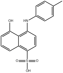 8-(4-methylanilino)-1-naphthol-5-sulfonic acid 结构式
