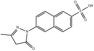 6-(4-hydroxy-3-methyl-1H-pyrazol-1-yl)naphthalene-2-sulfonic acid 结构式