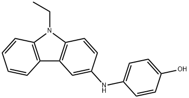 4-[(9-ethyl-9H-carbazol-3-yl)amino]phenol  结构式