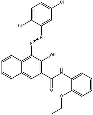 4-[(2,5-dichlorophenyl)azo]-N-(2-ethoxyphenyl)-3-hydroxynaphthalene-2-carboxamide 结构式