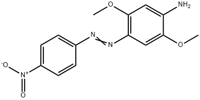 2,5-二甲氧基-4-[(4-硝基苯基)偶氮]苯胺 结构式