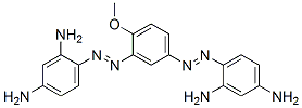 4,4'-[(4-methoxy-1,3-phenylene)bis(azo)]bisbenzene-1,3-diamine 结构式