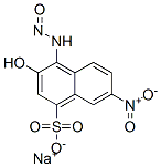 3-Hydroxy-7-nitro-4-(nitrosoamino)-1-naphthalenesulfonic acid sodium salt 结构式