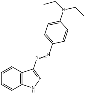 N,N-diethyl-4-(1H-indazol-3-ylazo)aniline 结构式