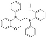 (S,S)-1,2-双[(2-甲氧基苯基)苯基膦基]乙烷 结构式