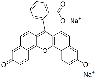 disodium 2-(11-oxido-3-oxo-3H-dibenzo[c,h]xanthen-7-yl)benzoate 结构式