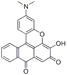 3-(Dimethylamino)-6-hydroxynaphtho[3,2,1-kl]xanthene-7,9-dione 结构式
