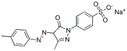4-[4,5-Dihydro-3-methyl-4-[(4-methylphenyl)azo]-5-oxo-1H-pyrazol-1-yl]benzenesulfonic acid sodium salt 结构式