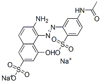 disodium 5-[(5-acetamido-2-sulphonatophenyl)azo]-6-amino-4-hydroxynaphthalene-2-sulphonate 结构式