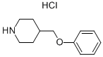 4-(苯氧基甲基)哌啶盐酸盐 结构式