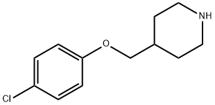 4-[(4-Chlorophenoxy)methyl]piperidine 结构式