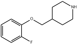 4-[(2-FLUOROPHENOXY)METHYL]PIPERIDINE 结构式