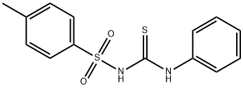4-甲基-N-(苯基氨基甲硫酰基)苯磺酰胺 结构式