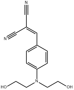 4-双(2-羟基乙基)氨基苄叉丙二腈 结构式