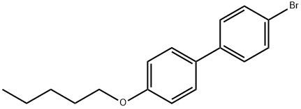 4-溴-4'-(戊氧基)联苯 结构式