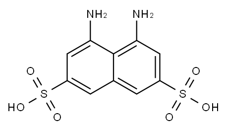 4,5-diaminonaphthalene-2,7-disulfonic acid 结构式