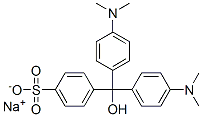 4-[Bis[4-(dimethylamino)phenyl]hydroxymethyl]benzenesulfonic acid sodium salt 结构式