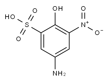5-amino-2-hydroxy-3-nitrobenzenesulphonic acid  结构式