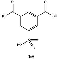 间苯二甲酸-5-磺酸钠 结构式