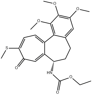 N-(5,6,7,9-Tetrahydro-1,2,3-trimethoxy-10-methylthio-9-oxobenzo[a]heptalen-7-yl)carbamic acid ethyl ester 结构式