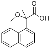 2-甲氧基-2-(1-萘基)丙酸 结构式