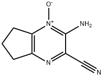 5H-Cyclopentapyrazine-2-carbonitrile,3-amino-6,7-dihydro-,4-oxide(9CI) 结构式