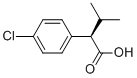 (R)-2-(4-氯苯基)-3-甲基丁酸 结构式