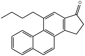 11-butyl-15,16-dihydrocyclopenta[a]phenanthren-17-one 结构式