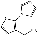 2-(1H-吡咯-1-基)噻吩-3-基]甲胺 结构式
