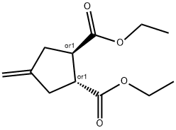 DIETHYL TRANS-4-METHYLENE-1,2-CYCLOPENTANEDICARBOXYLATE 结构式