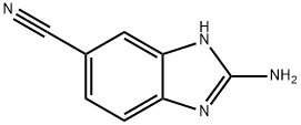 5-氰基-2-氨基苯并咪唑 结构式