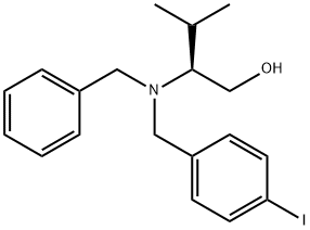 (S)-2-(N-(4-IODOBENZYL)-N-BENZYLAMINO)-3-METHYLBUTAN-1-OL 结构式