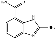 2-氨基-4-羧胺-1H-苯并咪唑 结构式