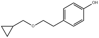 4-[2-(环丙基甲氧基)乙基]苯酚 结构式