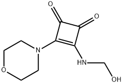 3-Cyclobutene-1,2-dione, 3-(hydroxymethylamino)-4-(4-morpholinyl)- (9CI) 结构式