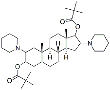 2,16-dipiperidinoandrostane-3,17-diol dipivalate 结构式