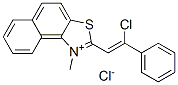 2-(2-chloro-2-phenylvinyl)-1-methylnaphtho[1,2-d]thiazolium chloride 结构式